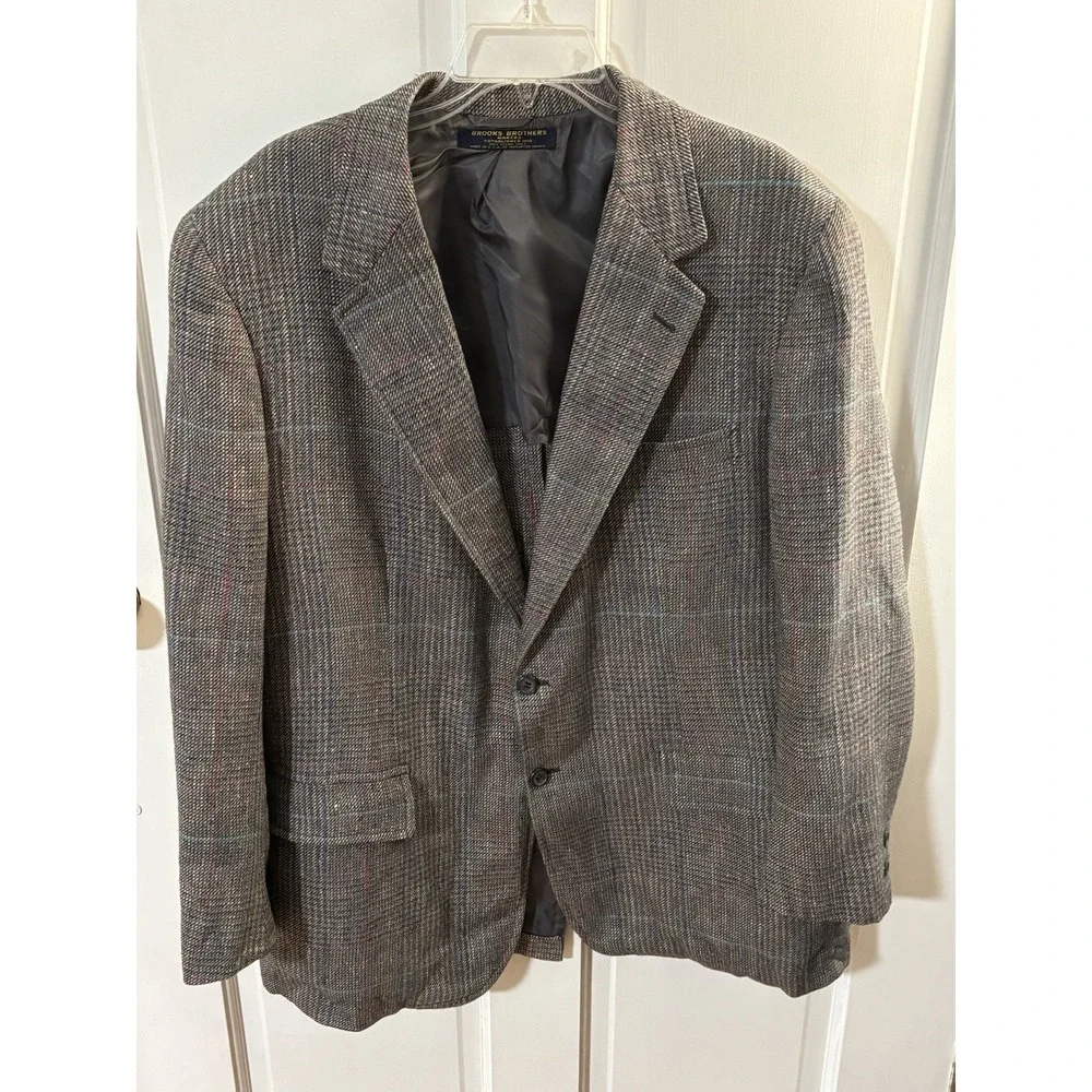 Vintage Brooks Brothers Sports Coat Silk/Linen/Wool 45L